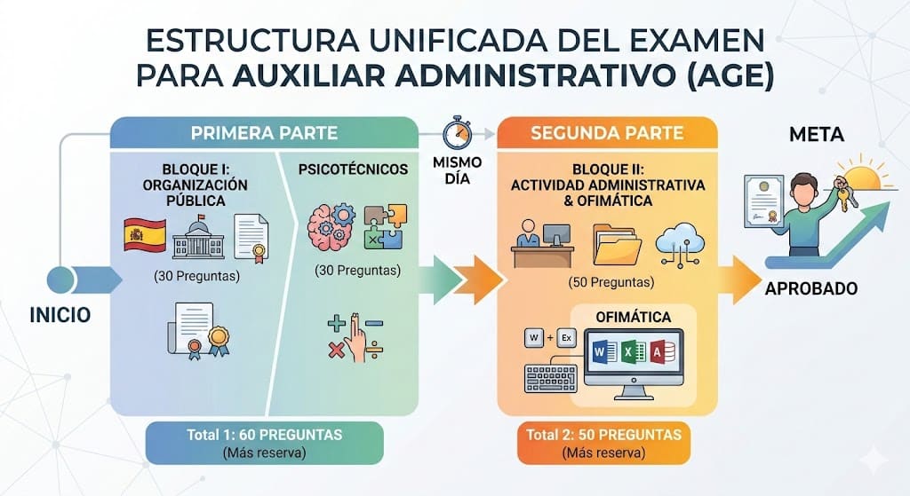 Guía definitiva para aprobar Auxiliar Administrativo del Estado a la primera